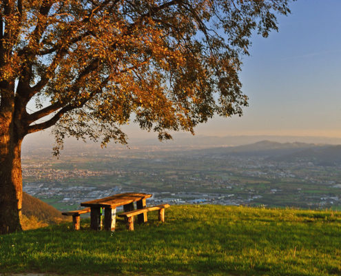 Schio vista dall'altro di giorno - Agriturismo il Maggiociondolo in provincia di Vicenza